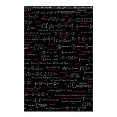 Black Background With Text Overlay Digital Art Mathematics Shower Curtain 48  X 72  (small)  by uniart180623