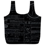 Black Background With Text Overlay Mathematics Trigonometry Full Print Recycle Bag (XXXL) Back