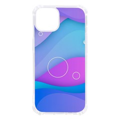 Colorful Blue Purple Wave Iphone 13 Tpu Uv Print Case