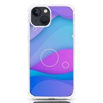 Colorful Blue Purple Wave iPhone 13 TPU UV Print Case Front