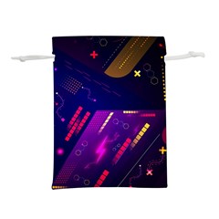 Colorful Abstract Background Creative Digital Art Colorful Geometric Artwork Lightweight Drawstring Pouch (l)