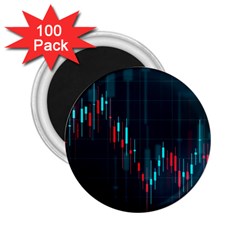 Flag Patterns On Forex Charts 2 25  Magnets (100 Pack)  by uniart180623