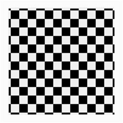 Black White Checker Pattern Checkerboard Medium Glasses Cloth