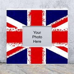 Union Jack London Flag Uk White Wall Photo Frame 5  X 7  by Celenk