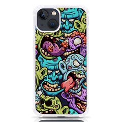 Zombie Heads Pattern Iphone 13 Tpu Uv Print Case