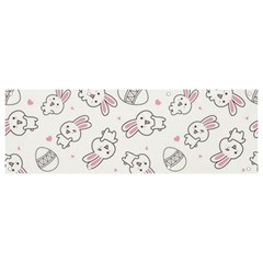Cute Pattern With Easter Bunny Egg Banner And Sign 9  X 3 