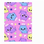 Seamless Pattern With Cute Kawaii Kittens Large Garden Flag (Two Sides) Back