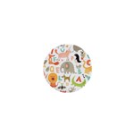 Children Alphabet Seamless Pattern 1  Mini Buttons Front