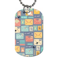 Pattern Postal Stationery Dog Tag (two Sides)