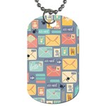 Pattern Postal Stationery Dog Tag (Two Sides) Back