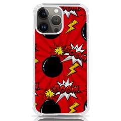 Pop Art Comic Pattern Bomb Boom Explosion Background Iphone 13 Pro Max Tpu Uv Print Case