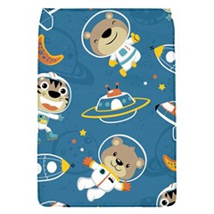Seamless-pattern-funny-astronaut-outer-space-transportation Removable Flap Cover (s)