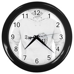 (2)dx Hoodie  Wall Clock (black) by Alldesigners