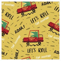 Childish-seamless-pattern-with-dino-driver Lightweight Scarf 