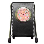Cute-kawaii-kittens-seamless-pattern Pen Holder Desk Clock Front