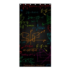 Mathematical-colorful-formulas-drawn-by-hand-black-chalkboard Shower Curtain 36  X 72  (stall)  by Simbadda