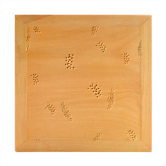 Seamless-tropical-pattern-with-papaya Wood Photo Frame Cube
