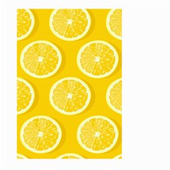 Lemon-fruits-slice-seamless-pattern Large Garden Flag (two Sides)