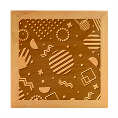 Flat-design-geometric-shapes-background Wood Photo Frame Cube
