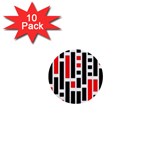 Background Geometric Pattern 1  Mini Buttons (10 pack)  Front