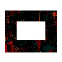 A Dark City Vector White Tabletop Photo Frame 4 x6  by Proyonanggan
