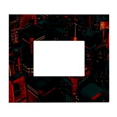 A Dark City Vector White Wall Photo Frame 5  X 7  by Proyonanggan