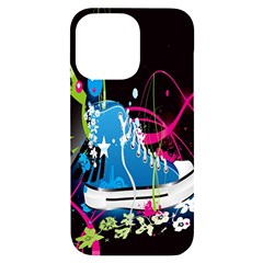 Sneakers Shoes Patterns Bright Iphone 14 Pro Max Black Uv Print Case by Proyonanggan