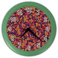 Kaleidoscope Dreams  Color Wall Clock by dflcprintsclothing
