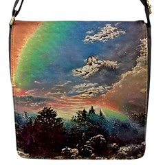 Abstract Art Psychedelic Arts Experimental Flap Closure Messenger Bag (s)
