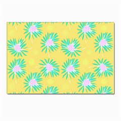 Mazipoodles Bold Daises Yellow Postcard 4 x 6  (pkg Of 10) by Mazipoodles