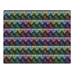 Inspirational Think Big Concept Pattern Premium Plush Fleece Blanket (large)