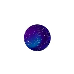 Realistic Night Sky With Constellations 1  Mini Buttons by Cowasu