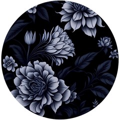 Pattern Flower Design Nature Uv Print Round Tile Coaster by Grandong