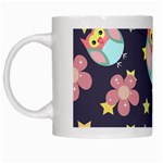 Owl-stars-pattern-background White Mug Left