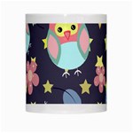 Owl-stars-pattern-background White Mug Center