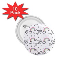 Cute-art-print-pattern 1 75  Buttons (10 Pack)