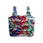 Abstract waves Full Print Recycle Bag (S) Front