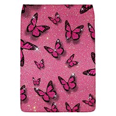 Pink Glitter Butterfly Removable Flap Cover (l)