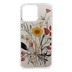 Woman Flower Pattern Iphone 14 Pro Max Tpu Uv Print Case