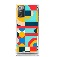 Geometric Shape Colorful Abstract Wave Samsung Galaxy Note 20 Tpu Uv Case