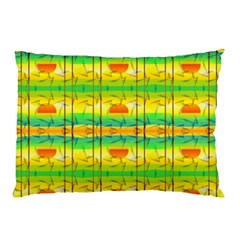 Birds-beach-sun-abstract-pattern Pillow Case (two Sides)