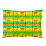 Birds-beach-sun-abstract-pattern Pillow Case (Two Sides) Back
