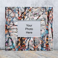 Forest-abstract-artwork-colorful White Wall Photo Frame 5  X 7 