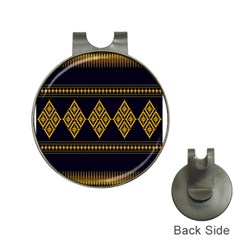Abstract-batik Klasikjpg Hat Clips With Golf Markers