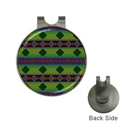Background-batik 01 Hat Clips With Golf Markers