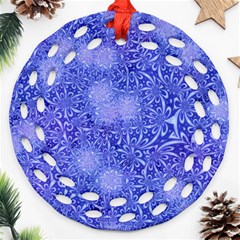 Retro-01 Round Filigree Ornament (two Sides)