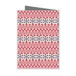 Christmas-pattern-background-green-decorative-star-snow Mini Greeting Card Right