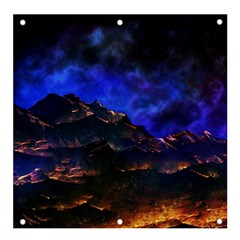 Landscape-sci-fi-alien-world Banner And Sign 4  X 4 