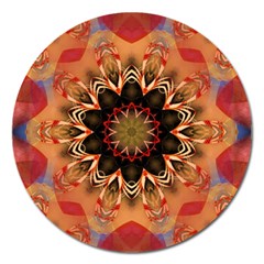Abstract-kaleidoscope-design Magnet 5  (round)