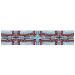 Pattern-cross-geometric-shape Small Premium Plush Fleece Scarf